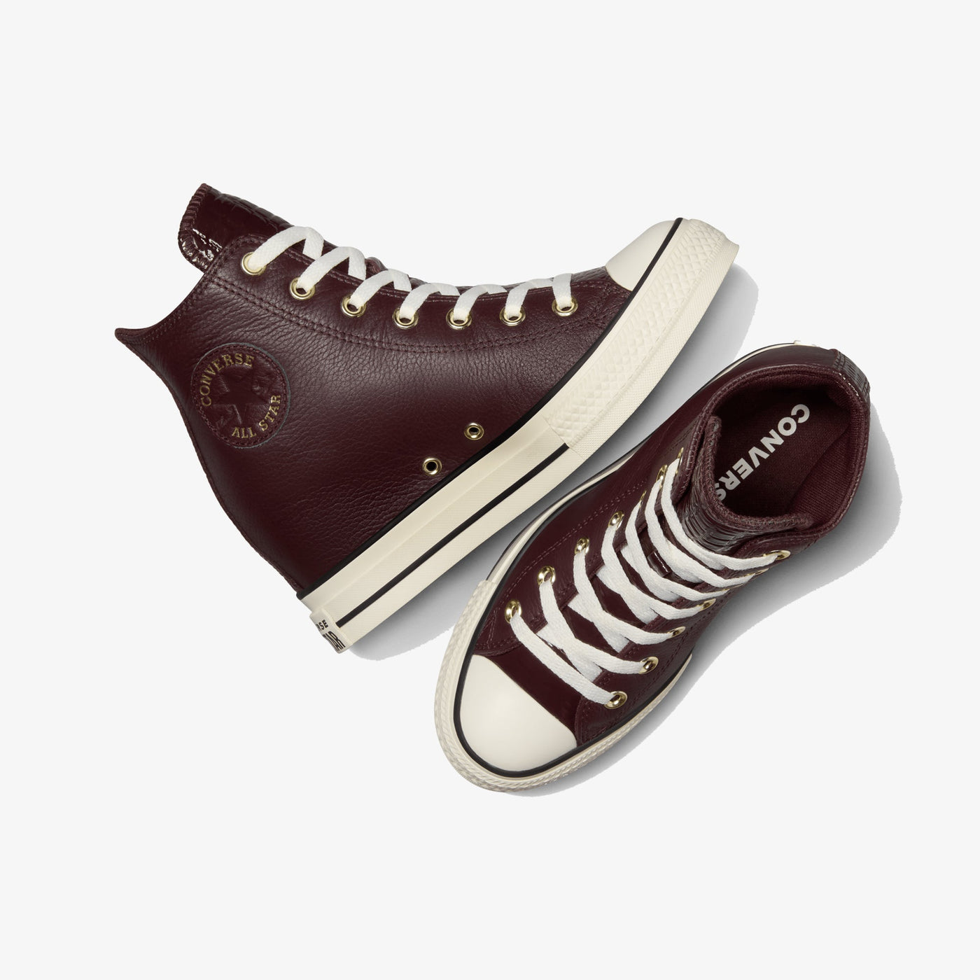 Converse | CHUCK TAYLOR ALL STAR CLASSIC WEDGE LEATHER { BROWN