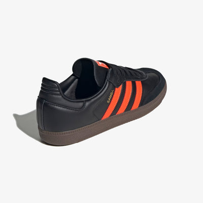 ADIDAS ORIGINALS | SAMBA OG { CORE BLACK/IMPACT ORANGE/GUM