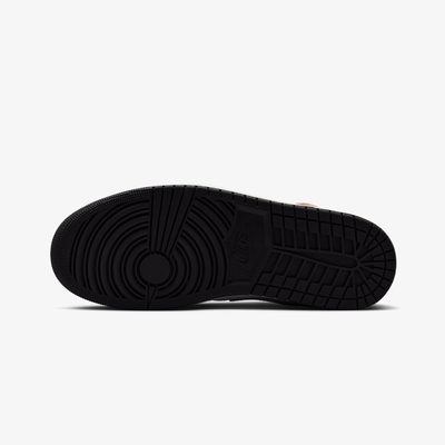 JORDAN | AIR JORDAN 1 MID { BLACK/STARFISH-WHITE-SAIL