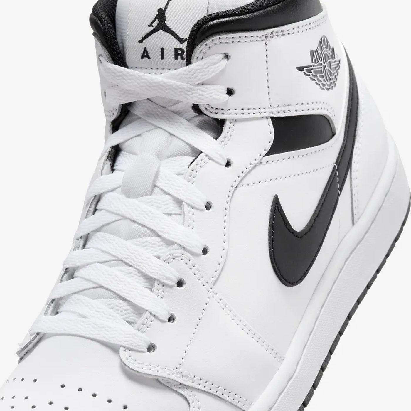 Jordan | AIR JORDAN 1 MID  { WHITE/BLACK-WHITE-BLACK