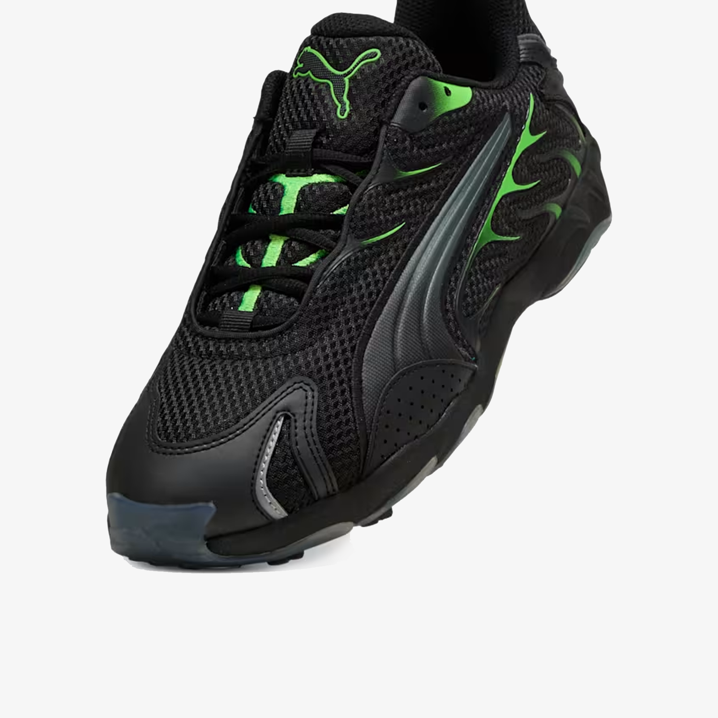 PUMA | INHALE LIGHTWEIGHT CASUAL { PUMA BLACK/GREEN GLARE