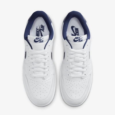 JORDAN | AIR JORDAN 1 LOW '85 { WHITE/NAVY-WHITE