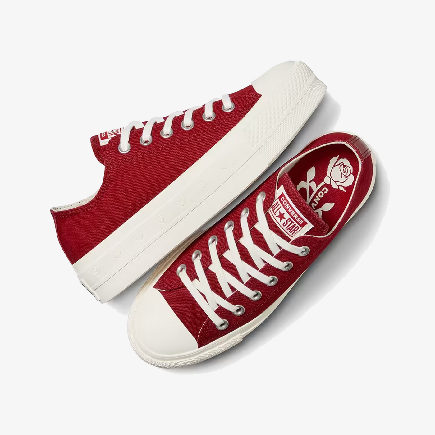 Converse | CHUCK TAYLOR ALL STAR LIFT PLATFORM HEARTS { RED