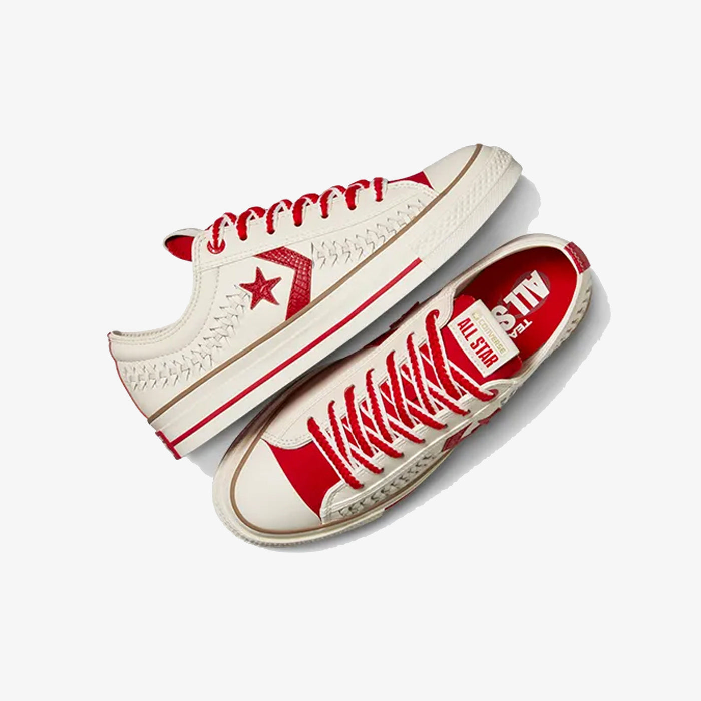 CONVERSE | STAR PLAYER { WHITE/RED