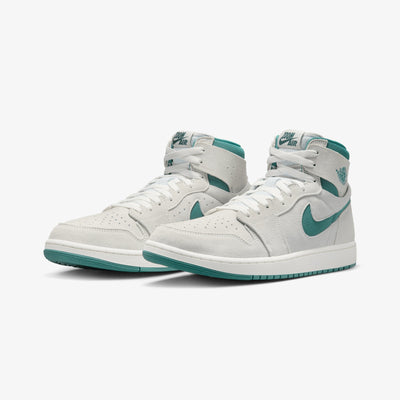 Jordan | AIR JORDAN 1 ZOOM CMFT 2  { SUMMIT WHITE/BICOASTAL-OXIDIZED GREEN