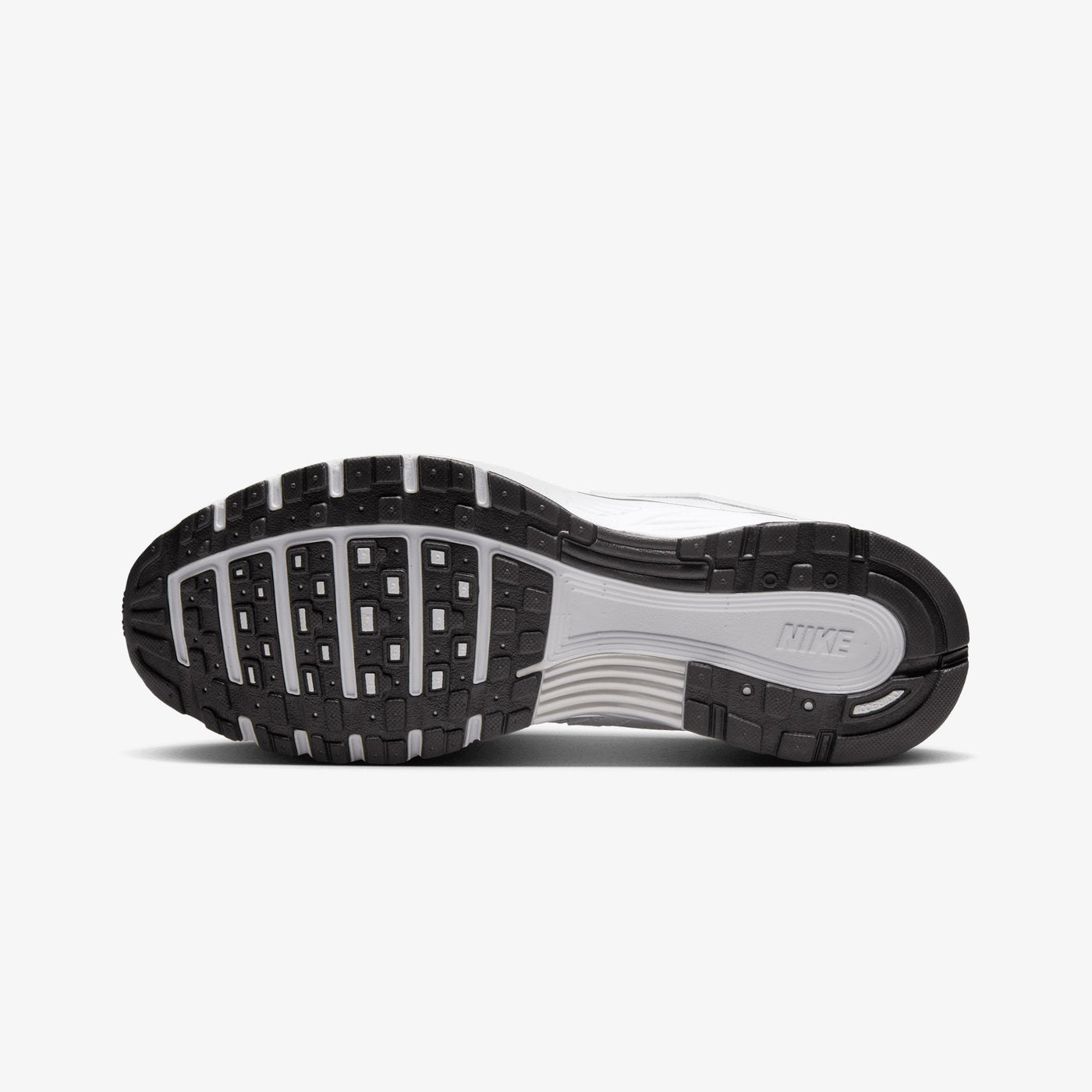 NIKE | P-6000 { WHITE/BLACK-METALLIC SILVER-BLACK