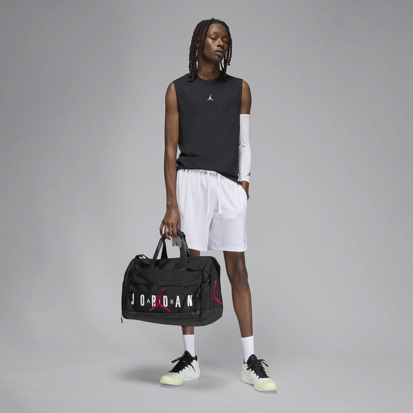 JORDAN | SPORT DRI-FIT SLEEVELESS TOP { BLACK/WHITE