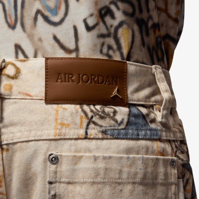 JORDAN | AIR JORDAN PRINTED SHORTS { WHITE