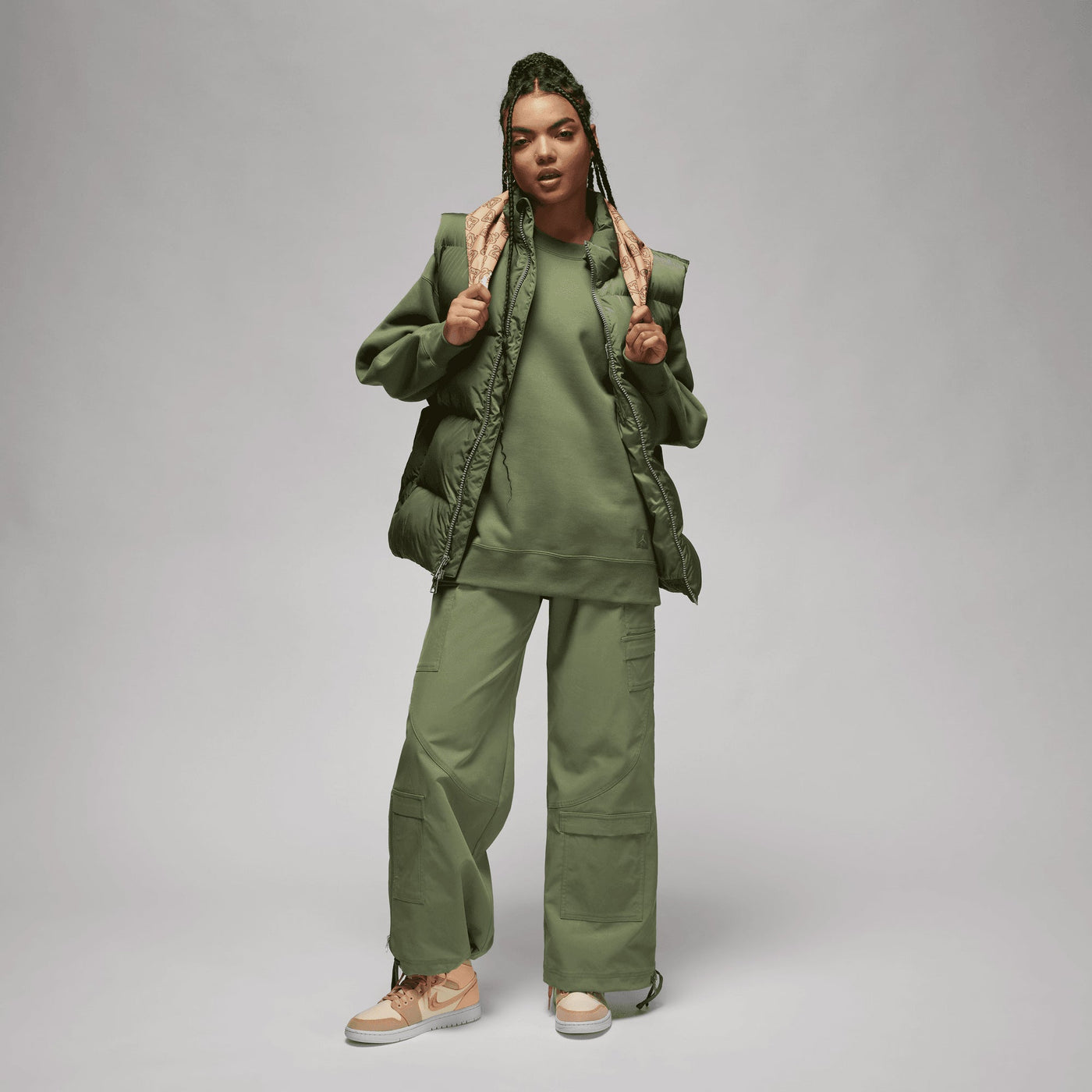 Jordan | FLIGHT FLEECE  { SKY J LT OLIVE