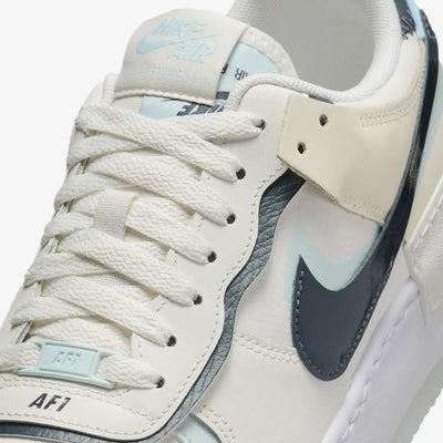 NIKE | AIR FORCE 1 SHADOW { SAIL/ARMORY NAVY-GLACIER BLUE