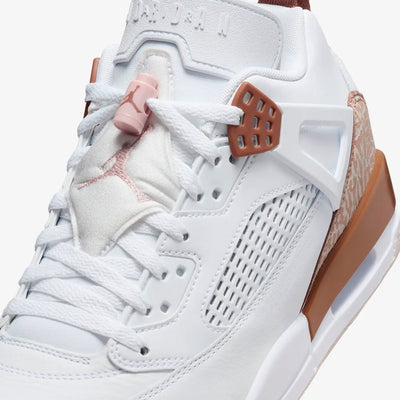 JORDAN | SPIZIKE LOW { WHITE/PINK OXFORD-ARCHAEO BROWN