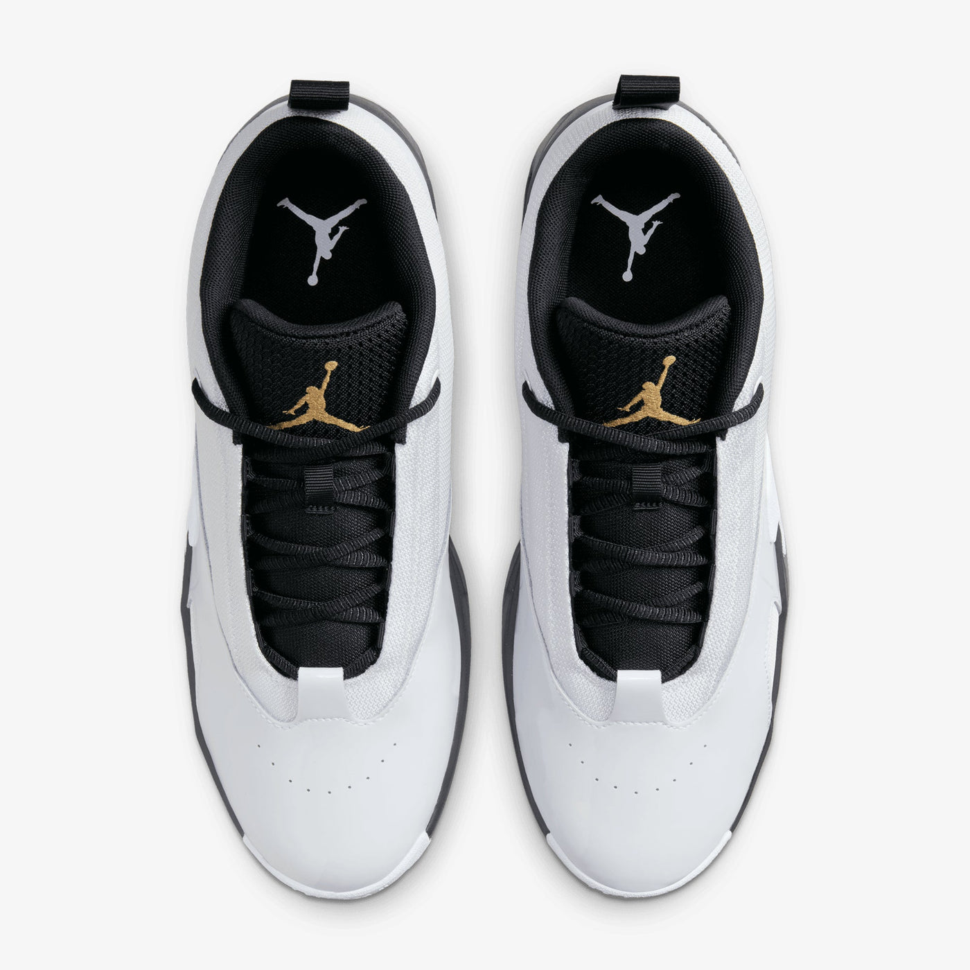 JORDAN | MAX AURA 6 { WHITE/METALLIC GOLD-BLACK