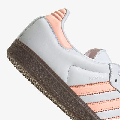 ADIDAS ORIGINALS | SAMBA OG { CLOUD WHITE/CLEAR ORANGE/SEMI CORAL