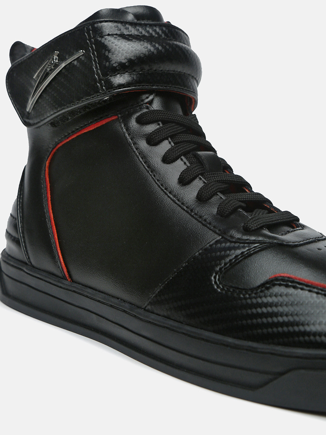 ZOH I – RS Carbon-Fiber Leather High-Top Leather Sneakers