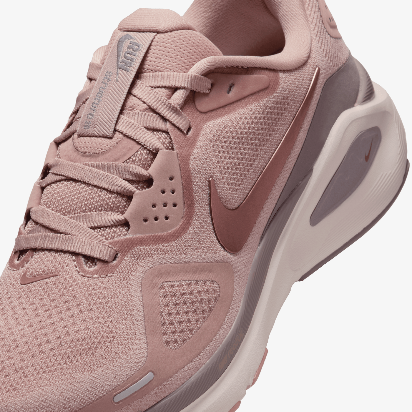 NIKE | STRUCTURE 26 { PARTICLE PINK/MTLC ROSE GOLD-TAUPE GREY