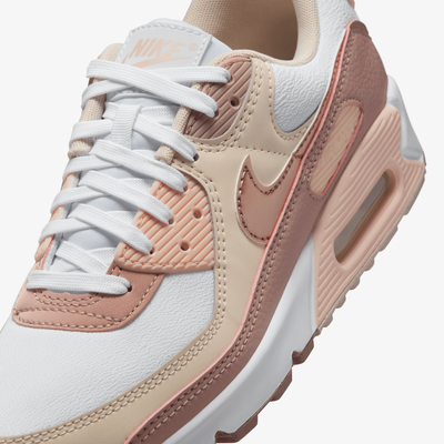 Nike | AIR MAX 90 { WHITE/PARTICLE PINK-WASHED CORAL