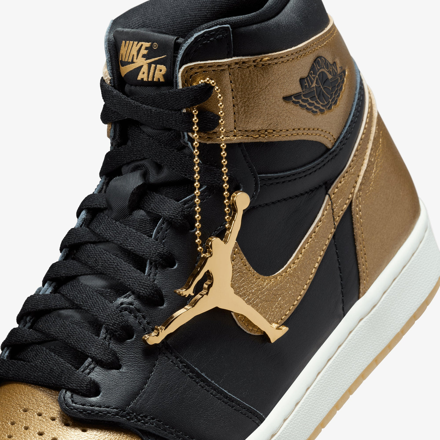 JORDAN | AIR JORDAN 1 RETRO HIGH OG { "BLACK/GOLD"