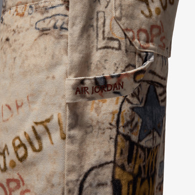JORDAN | AIR JORDAN PRINTED SHORTS { WHITE