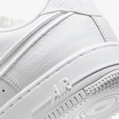 NIKE | AIR FORCE 1 LOW DANCE { WHITE/WHITE-WHITE-METALLIC SILVER