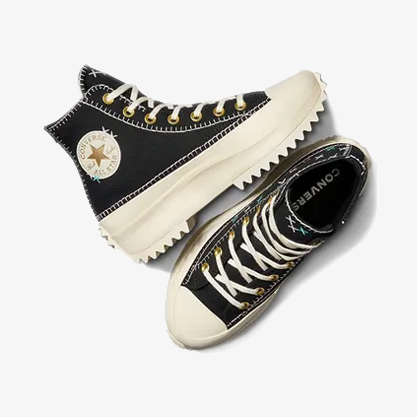 Converse | RUN STAR HIKE PLATFORM CRAFTED STITCHING { BLACK