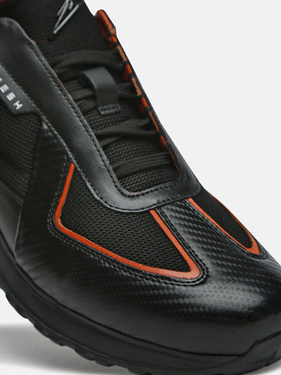 TORQUE - Carbon-Fiber Leather Racing Sneakers