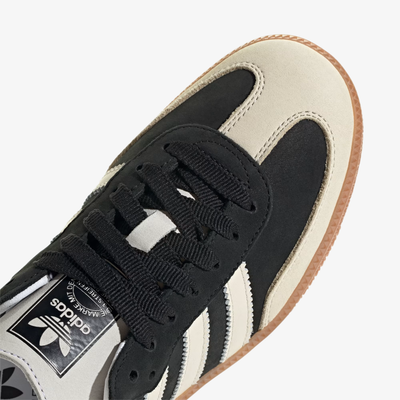 Adidas Originals | SAMBA OG  { CORE BLACK/WONDER WHITE/SILVER METALLIC
