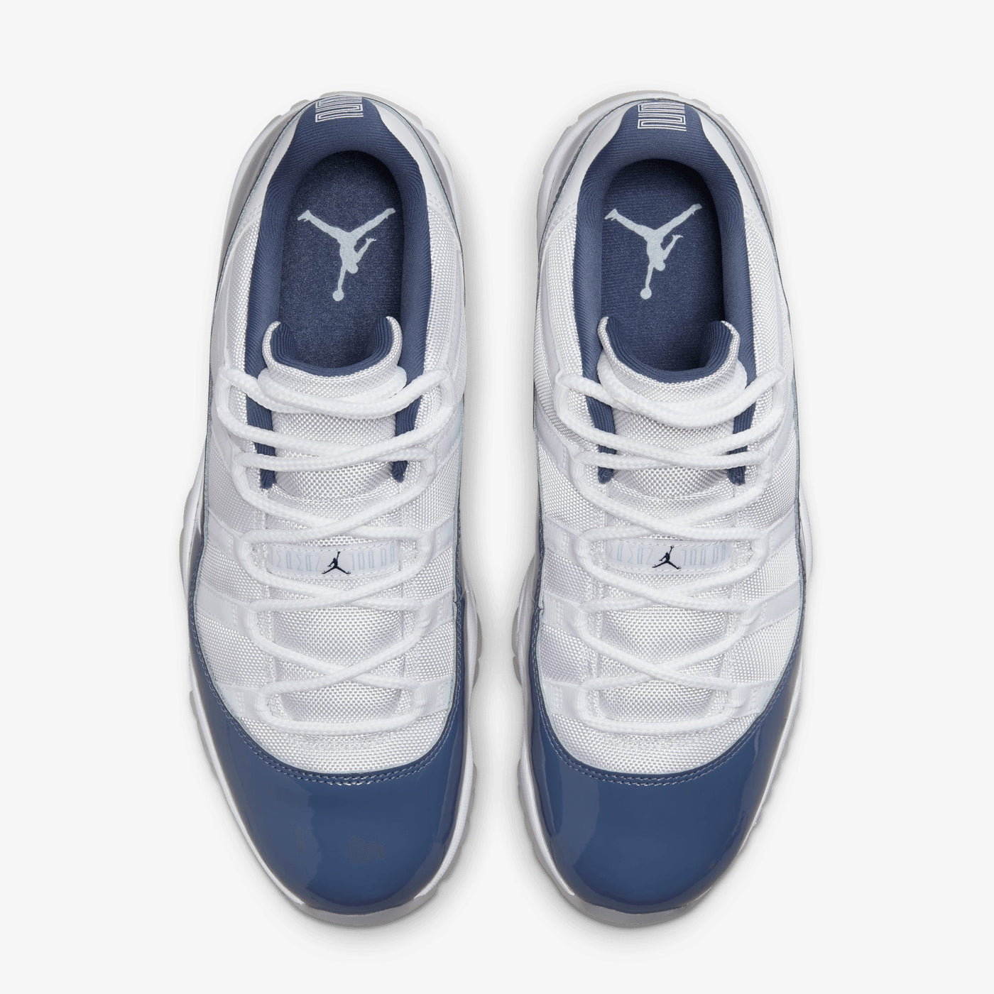 JORDAN | AIR JORDAN 11 RETRO LOW { WHITE/MIDNIGHT NAVY-DIFFUSED BLUE