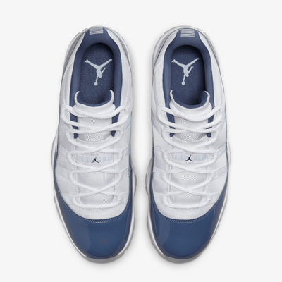 JORDAN | AIR JORDAN 11 RETRO LOW { WHITE/MIDNIGHT NAVY-DIFFUSED BLUE