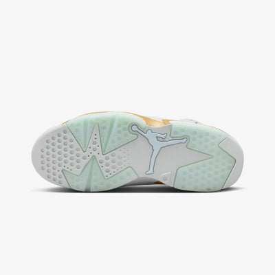 JORDAN | AIR JORDAN 6 RETRO "PEARL" { PURE PLATINUM/GLACIER BLUE-METALLIC GOLD