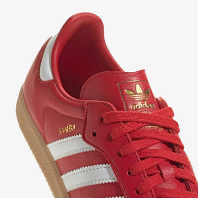ADIDAS ORIGINALS | SAMBA OG { BETTER SCARLET/CLOUD WHITE/GUM