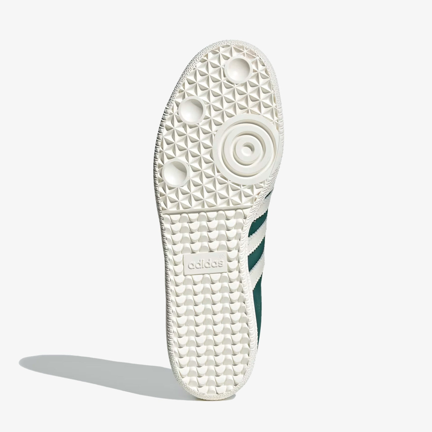 ADIDAS ORIGINALS | SAMBA OG { OFF WHITE/COLLEGIATE GREEN