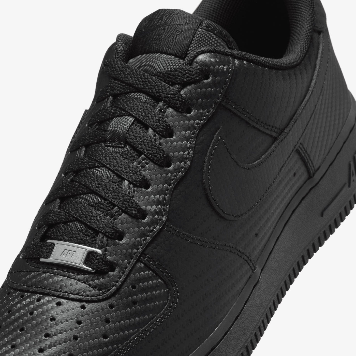 NIKE | AIR FORCE 1 '07 TEXTURE { BLACK/BLACK