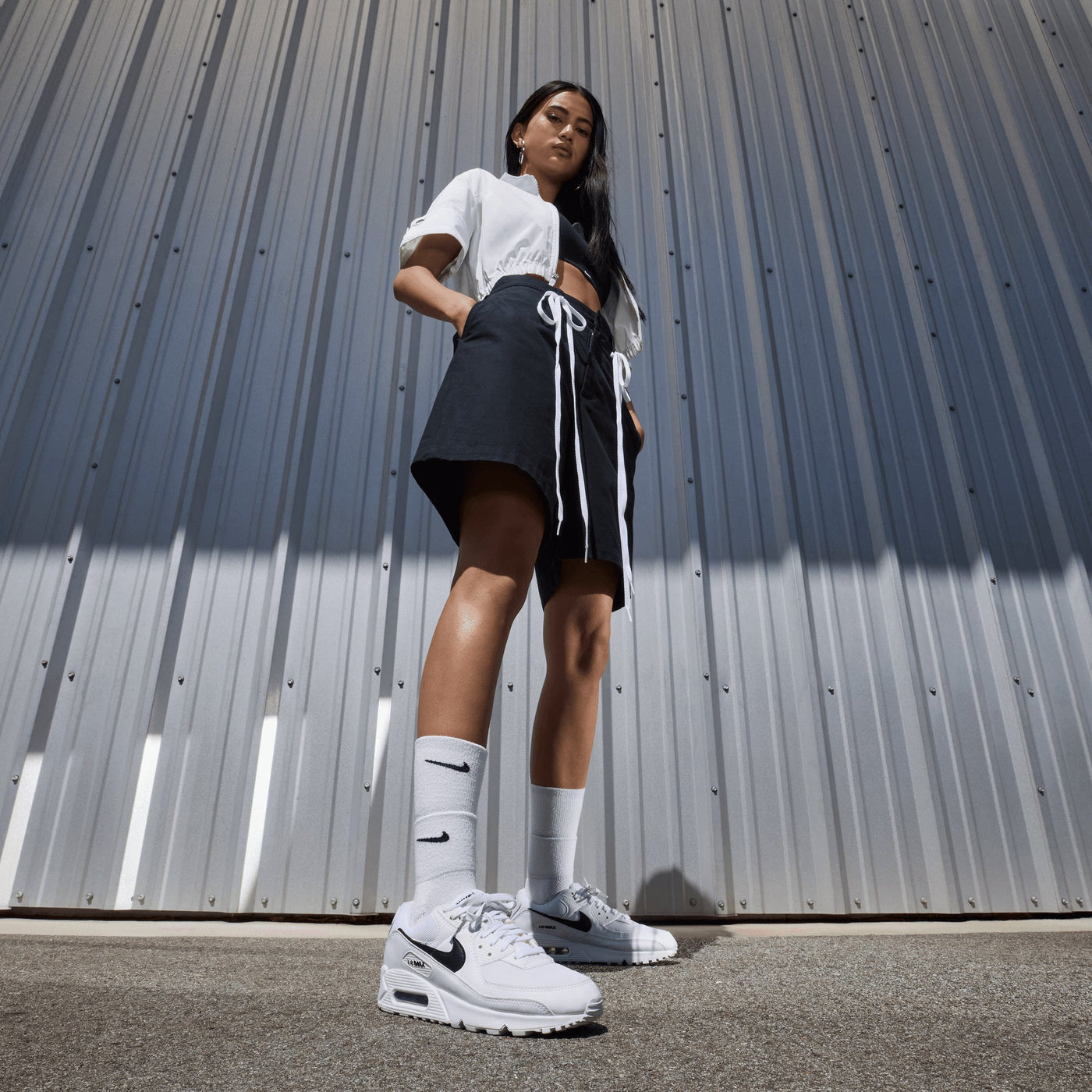 Nike | AIR MAX 90 { WHITE/BLACK-WHITE