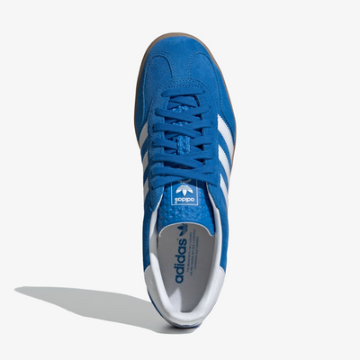 ADIDAS ORIGINALS | GAZELLE INDOOR { BLUE BIRD/CLOUD WHITE/GUM