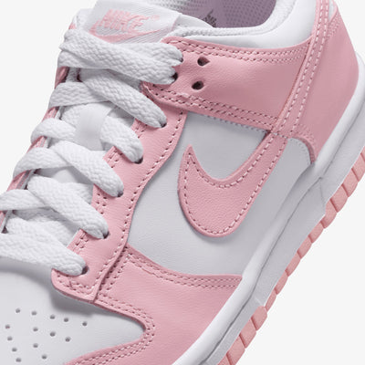 Nike | DUNK LOW { WHITE/MED SOFT PINK-WHITE-WHITE