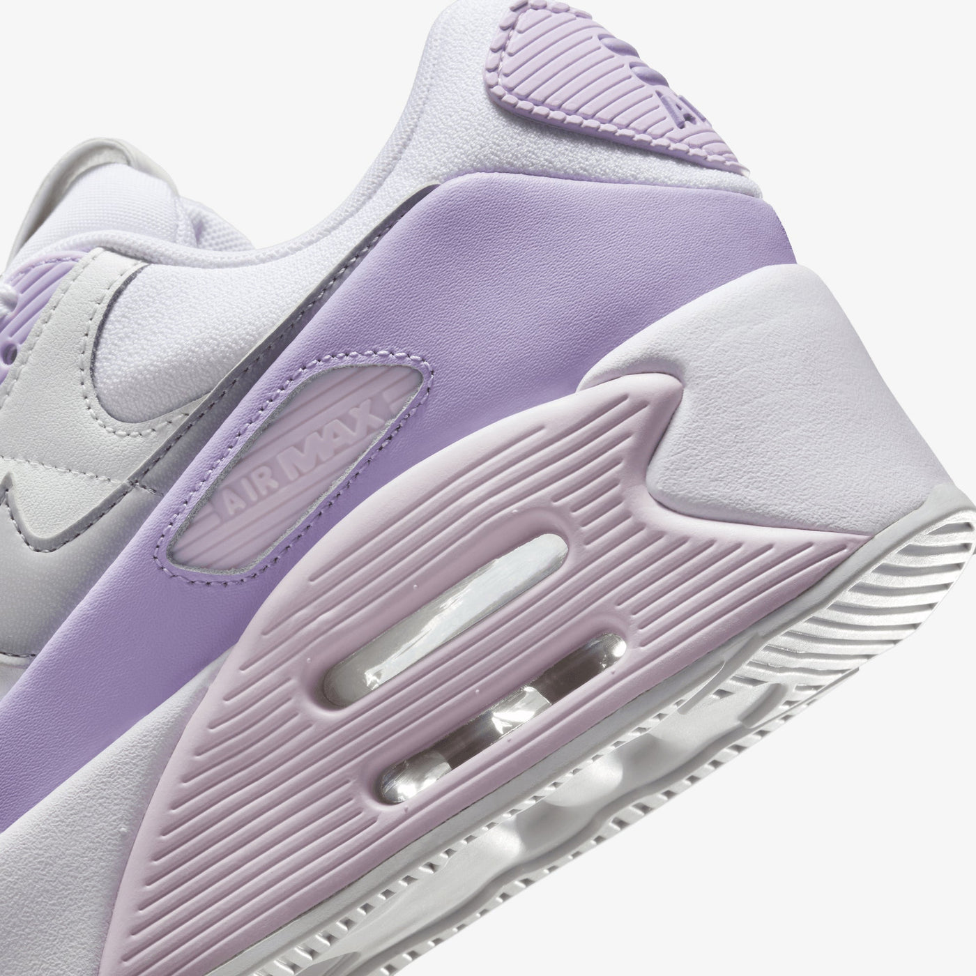 Nike | AIR MAX 90 LV8 { WHITE/WOLF GREY-HYDRANGEAS-SUMMIT WHITE