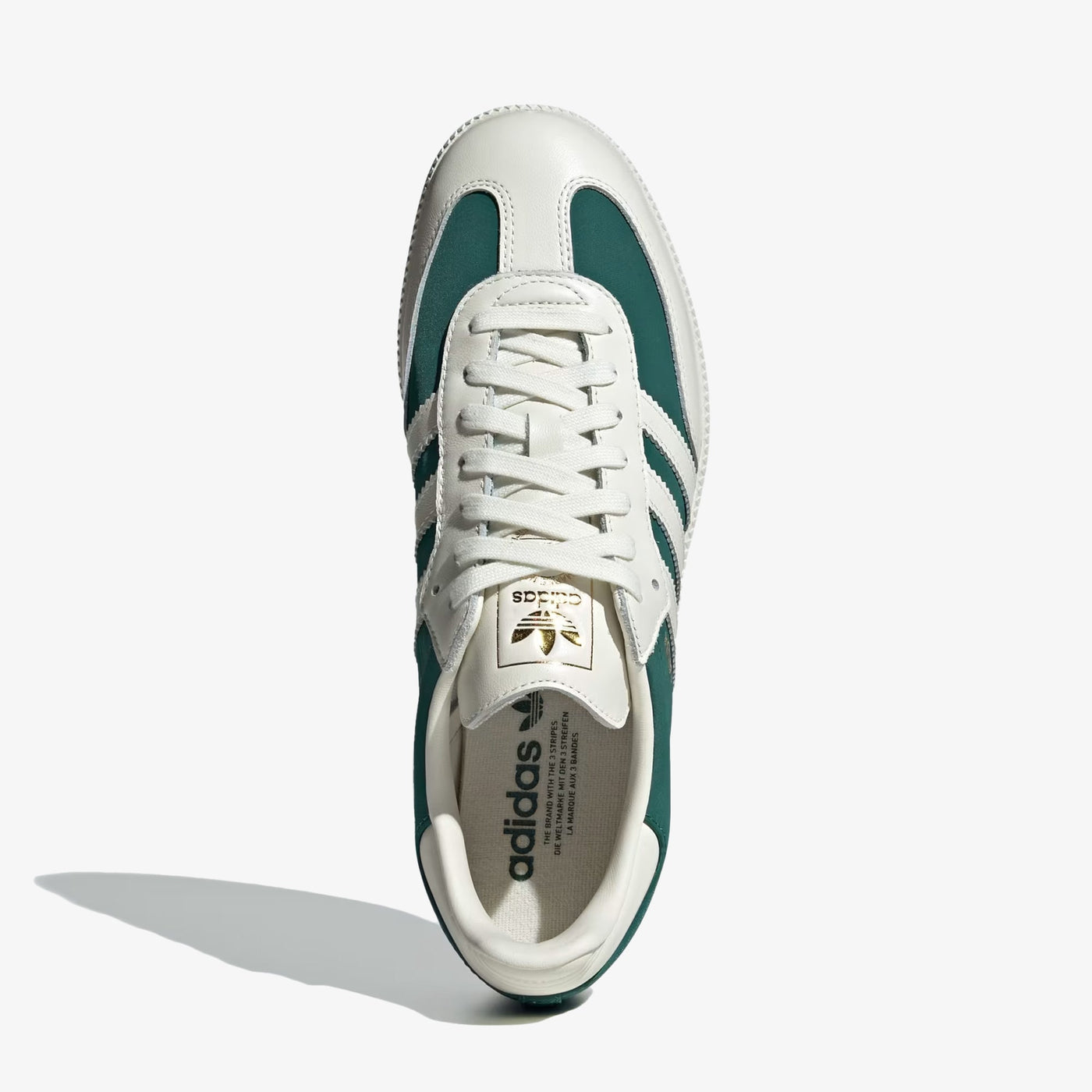 ADIDAS ORIGINALS | SAMBA OG { OFF WHITE/COLLEGIATE GREEN