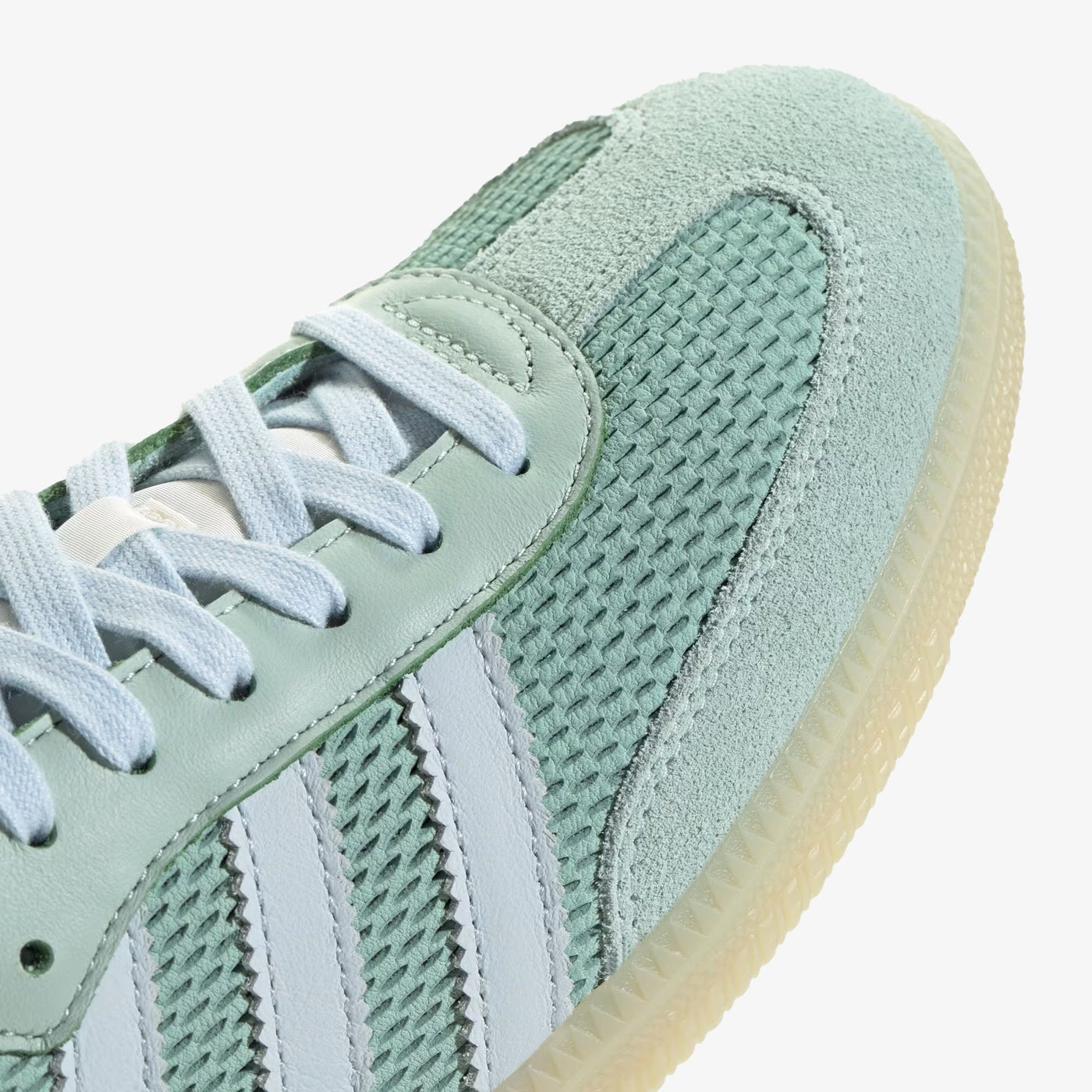 ADIDAS ORIGINALS | SAMBA OG { HAZY GREEN/SKY TINT/OFF WHITE