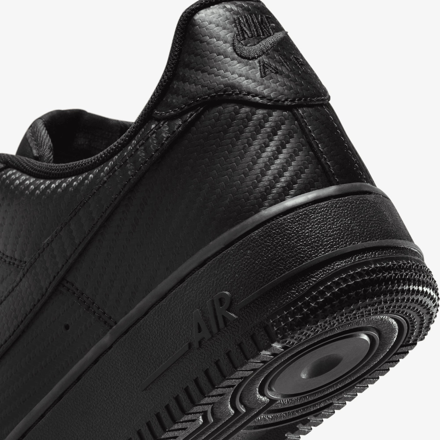 NIKE | AIR FORCE 1 '07 TEXTURE { BLACK/BLACK