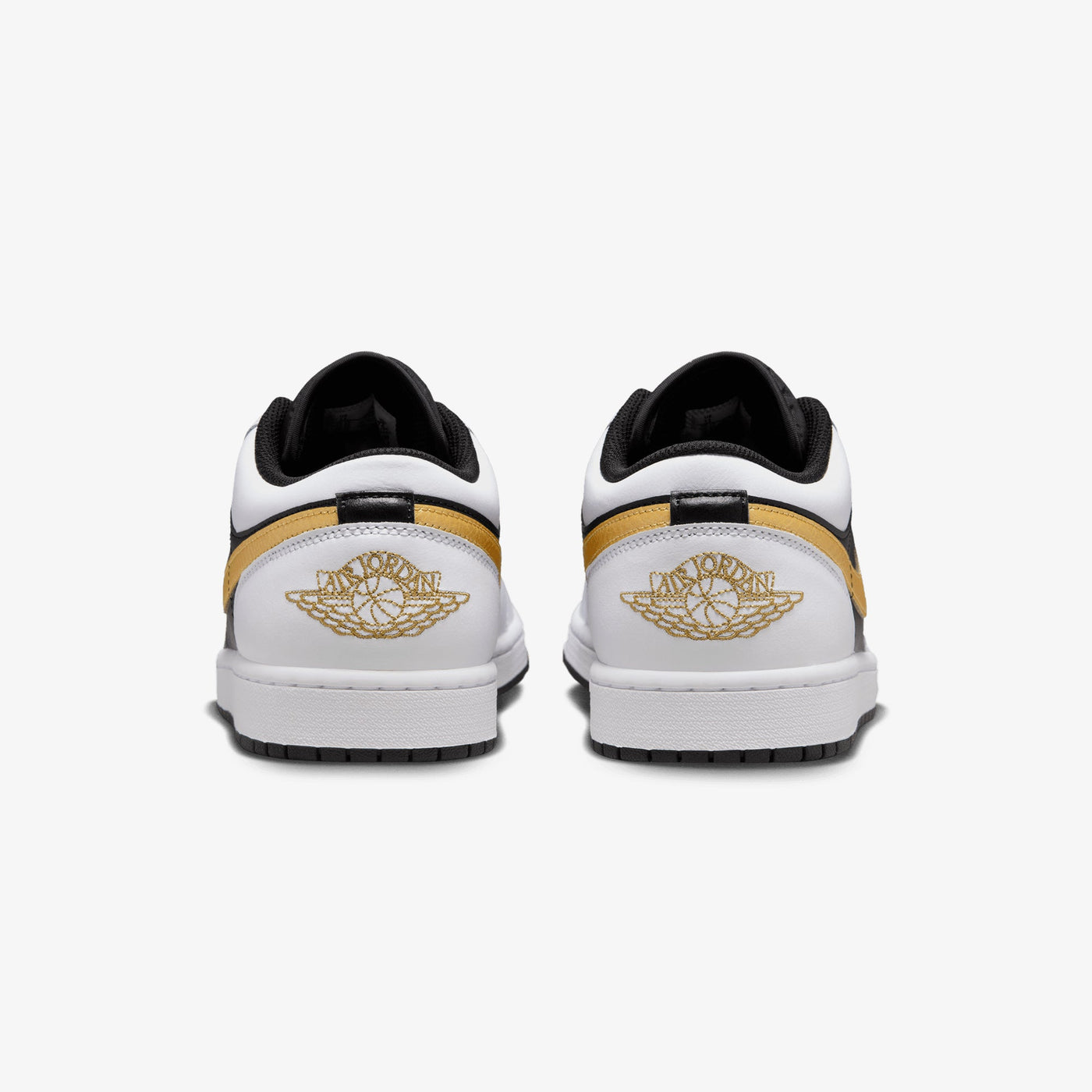 JORDAN | AIR JORDAN 1 LOW { WHITE/METALLIC GOLD-BLACK