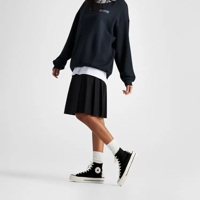 Converse | CHUCK TAYLOR ALL STAR LIFT PLATFORM CRAFTED { BLACK