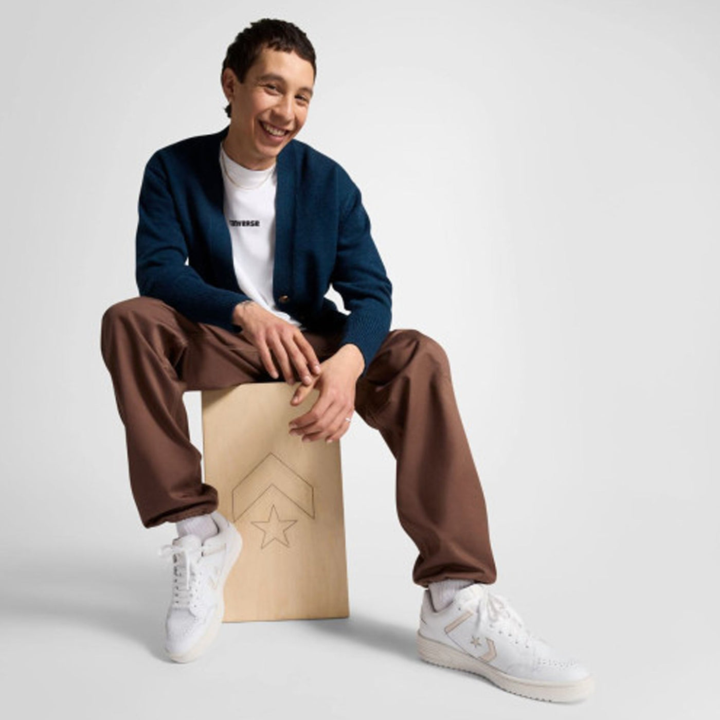 Converse | WEAPON LEATHER { BEIGE