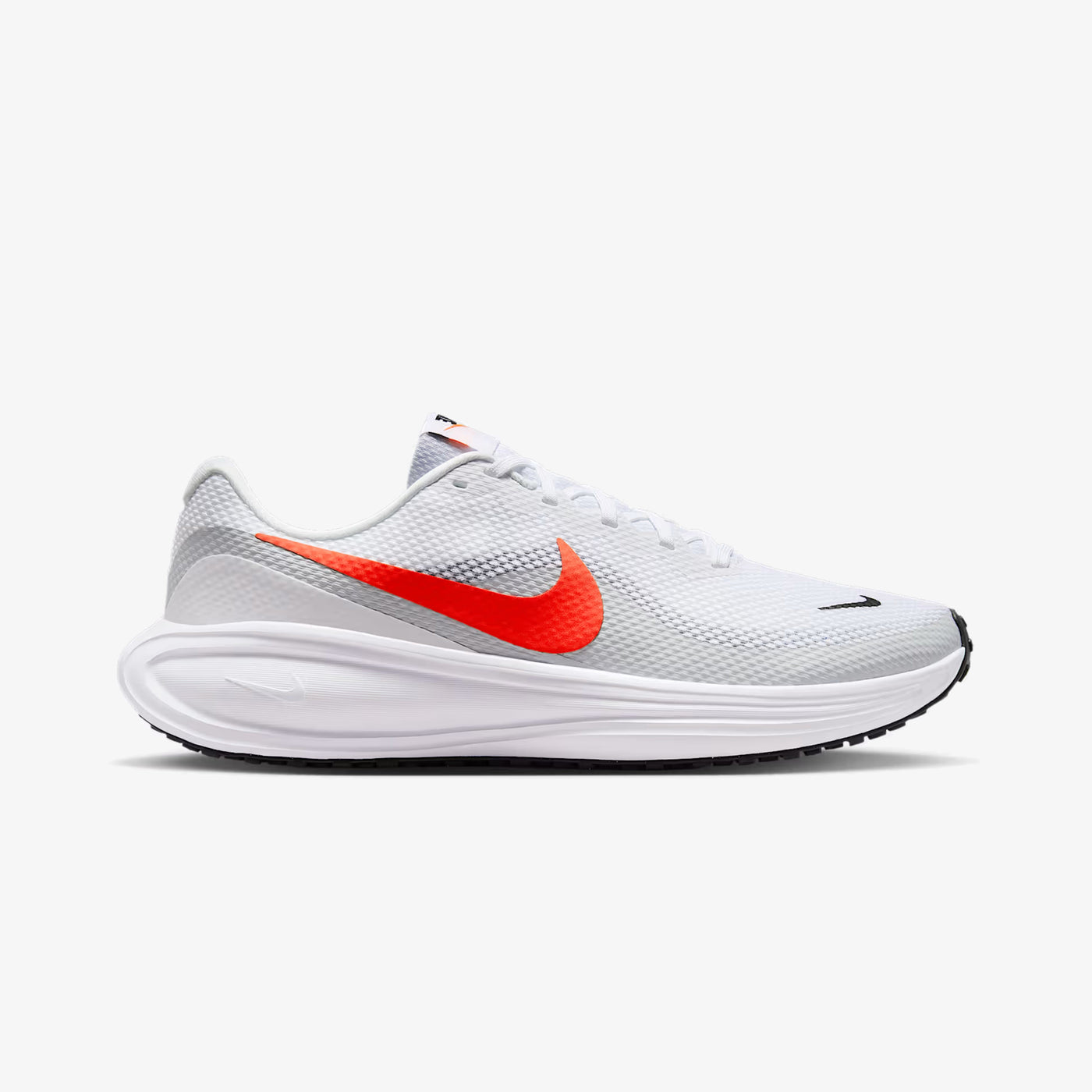Nike | REVOLUTION 8 { WHITE/BRIGHT CRIMSON-PURE PLATINUM-BLACK