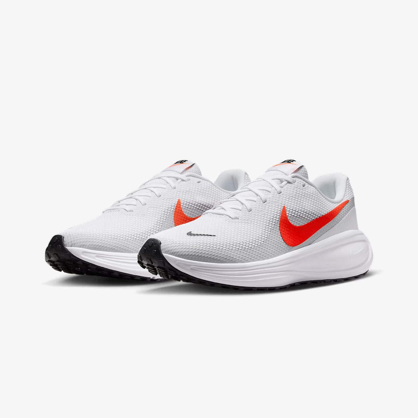 Nike | REVOLUTION 8 { WHITE/BRIGHT CRIMSON-PURE PLATINUM-BLACK
