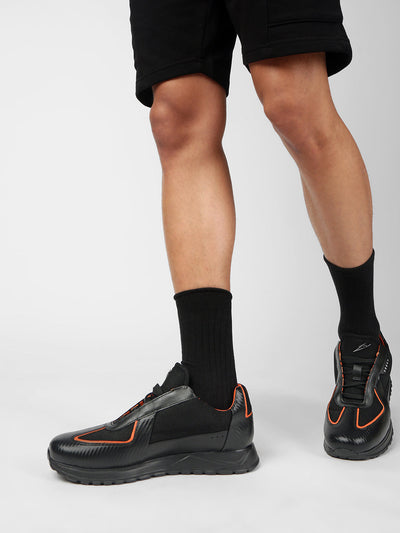 TORQUE - Carbon-Fiber Leather Racing Sneakers