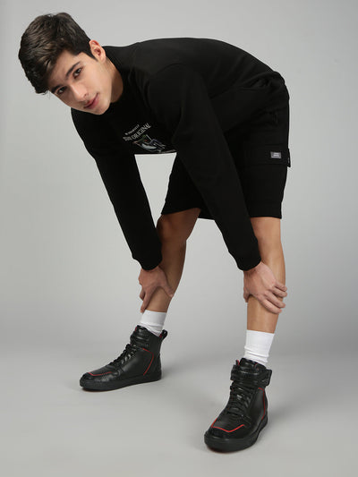 ZOH I – RS Carbon-Fiber Leather High-Top Leather Sneakers