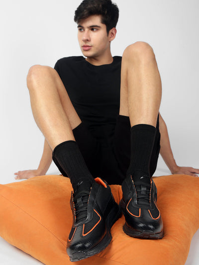 TORQUE - Carbon-Fiber Leather Racing Sneakers