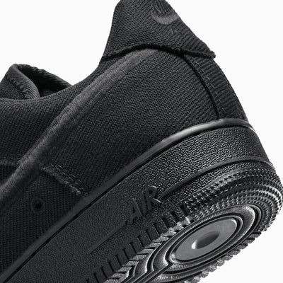 NIKE | AIR FORCE 1 LOW CANVAS { BLACK/BLACK