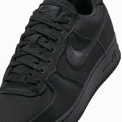NIKE | AIR FORCE 1 LOW CANVAS { BLACK/BLACK