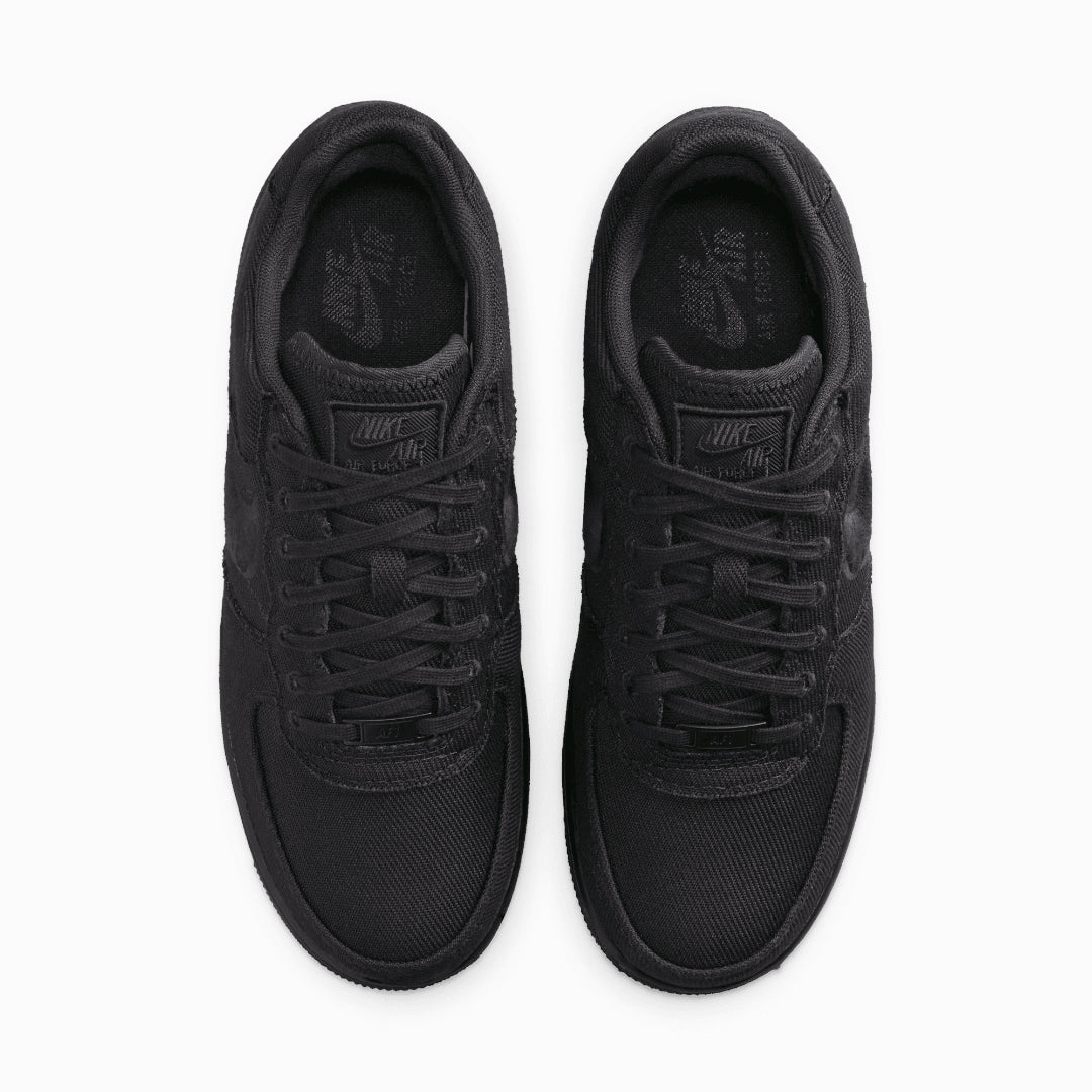 NIKE | AIR FORCE 1 LOW CANVAS { BLACK/BLACK
